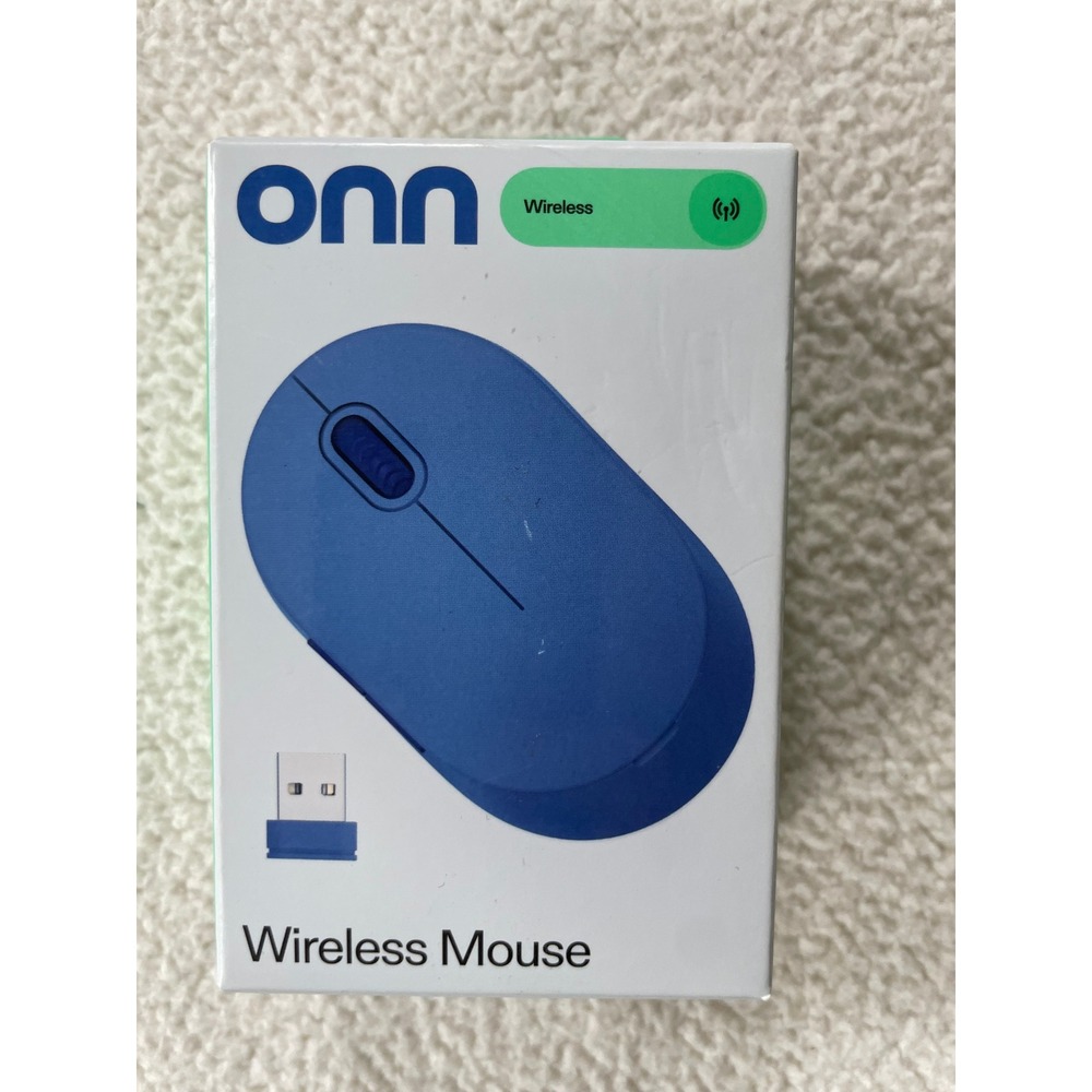 Onn Wireless Mouse Blue 5-Button 1600 DPI 100094881